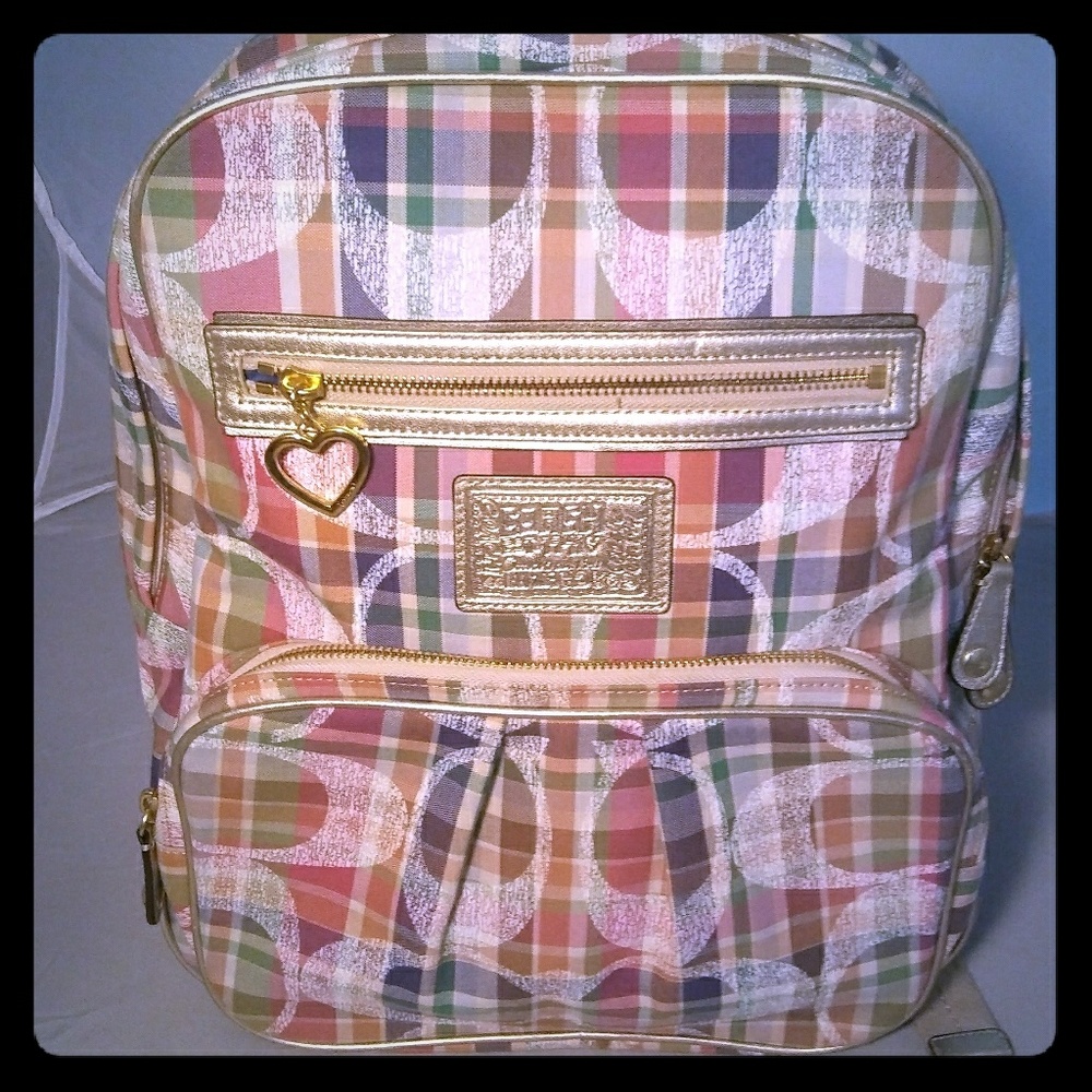 Daisy Madras Coach Travel Diaper Bag